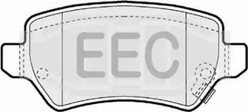 EEC BRP1286 - Brake Pad Set, disc brake autospares.lv