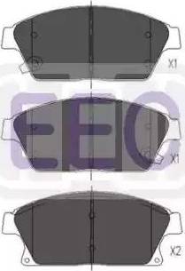 EEC BRP1772 - Brake Pad Set, disc brake autospares.lv