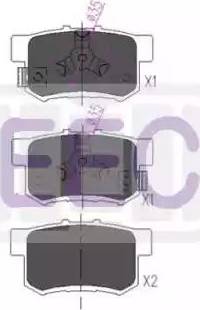 EEC BRP3234 - Brake Pad Set, disc brake autospares.lv