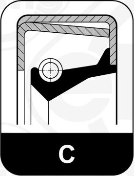 Elring 529.001 - Shaft Seal, wheel hub autospares.lv