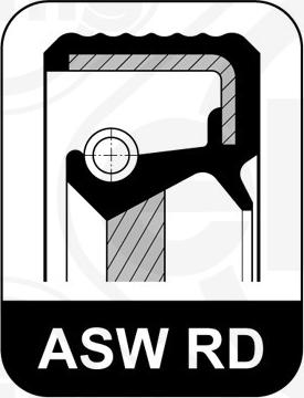 Elring 757.497 - Shaft Seal, crankshaft autospares.lv
