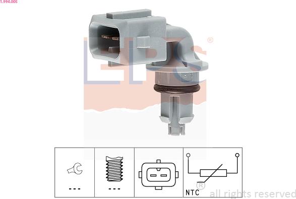 EPS 1.994.005 - Sensor, intake air temperature autospares.lv