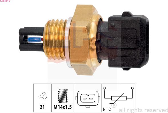 EPS 1.994.015 - Sensor, intake air temperature autospares.lv