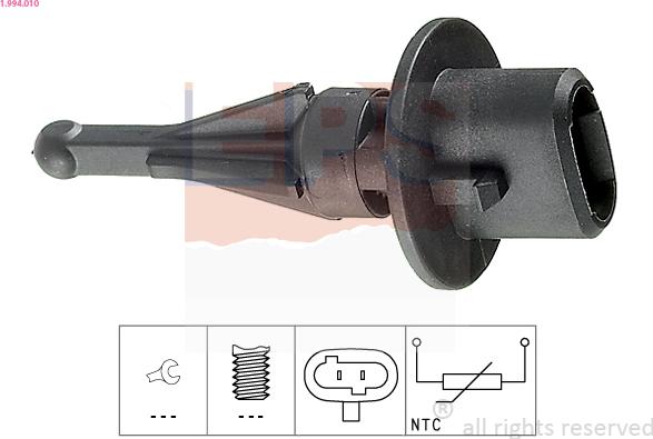 EPS 1.994.010 - Sensor, intake air temperature autospares.lv