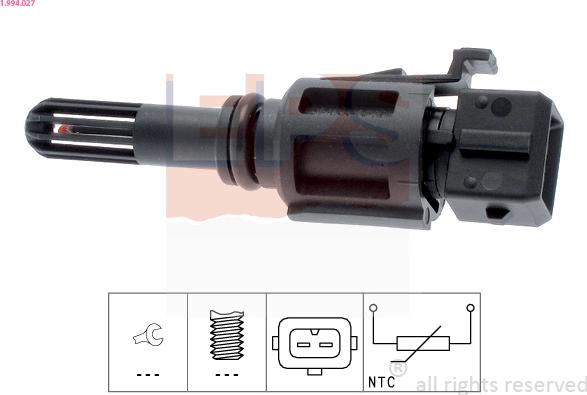 EPS 1.994.027 - Sensor, intake air temperature autospares.lv