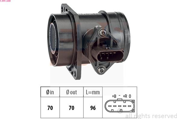 EPS 1.991.509 - Air Mass Sensor autospares.lv