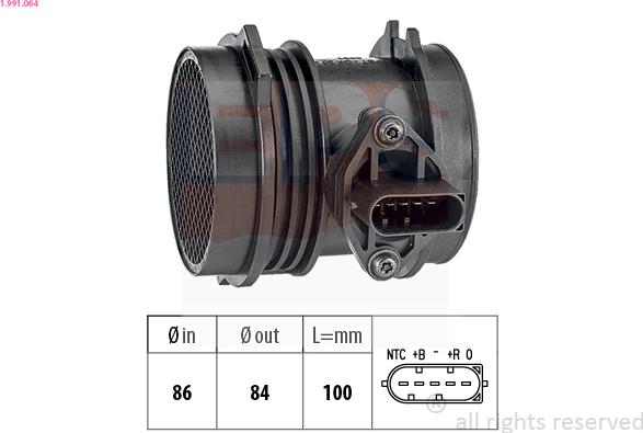 EPS 1.991.064 - Air Mass Sensor autospares.lv