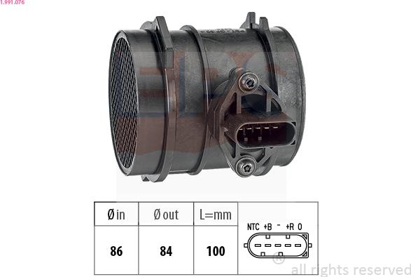 EPS 1.991.076 - Air Mass Sensor autospares.lv