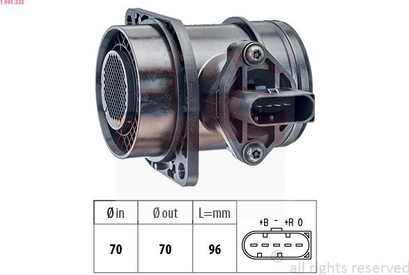 EPS 1.991.325 - Air Mass Sensor autospares.lv