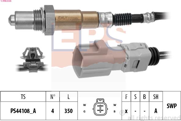 EPS 1.998.556 - Lambda Sensor autospares.lv