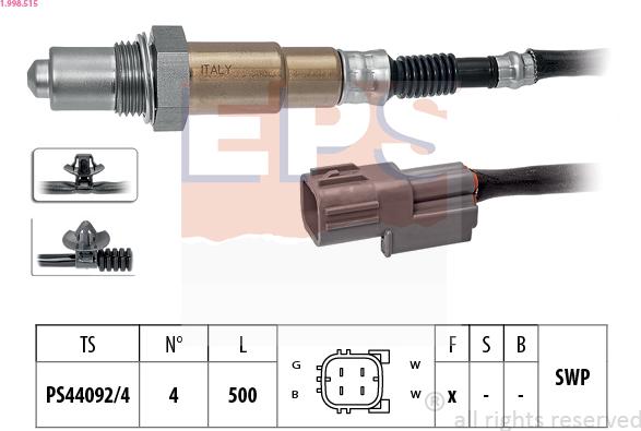 EPS 1.998.515 - Lambda Sensor autospares.lv