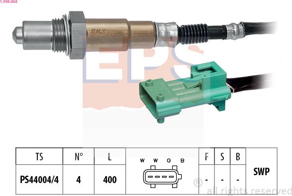 EPS 1.998.068 - Lambda Sensor autospares.lv