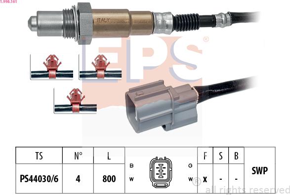 EPS 1.998.161 - Lambda Sensor autospares.lv
