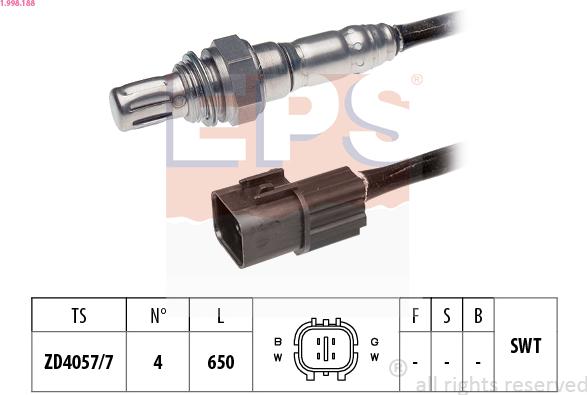 EPS 1.998.188 - Lambda Sensor autospares.lv