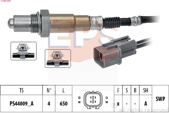 EPS 1.998.369 - Lambda Sensor autospares.lv
