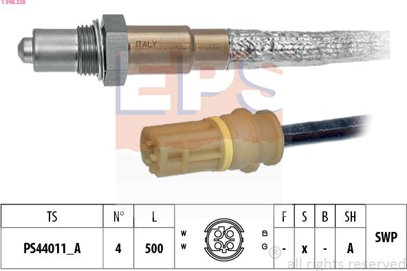 EPS 1.998.328 - Lambda Sensor autospares.lv