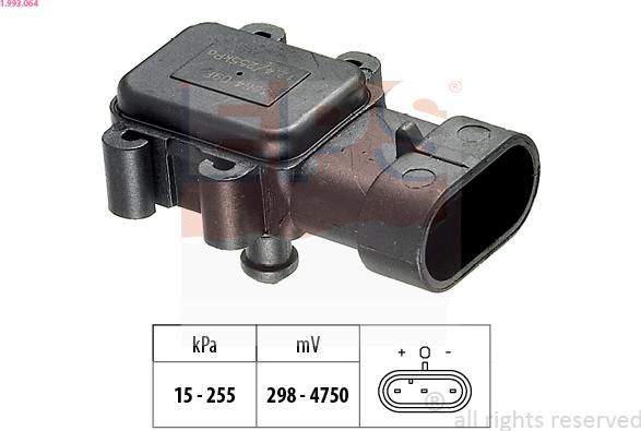 EPS 1.993.064 - Air Pressure Sensor, height adaptation autospares.lv