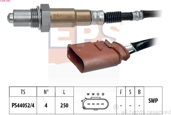 EPS 1.997.595 - Lambda Sensor autospares.lv