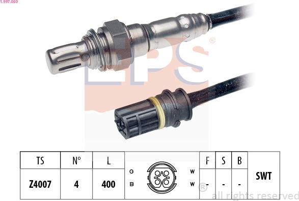 EPS 1.997.050 - Lambda Sensor autospares.lv