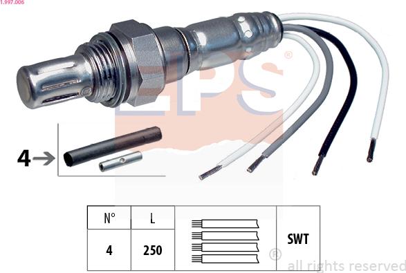 EPS 1.997.006 - Lambda Sensor autospares.lv