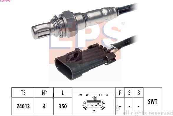 EPS 1.997.077 - Lambda Sensor autospares.lv