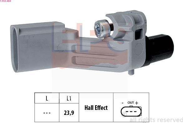 EPS 1.953.464 - Sensor, crankshaft pulse autospares.lv