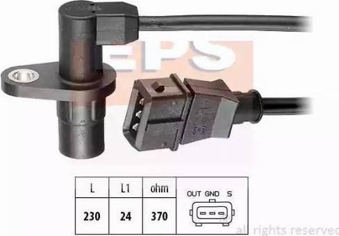EPS 1.953.044 - Sensor, crankshaft pulse autospares.lv