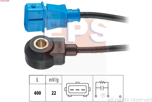 EPS 1.957.029 - Knock Sensor autospares.lv