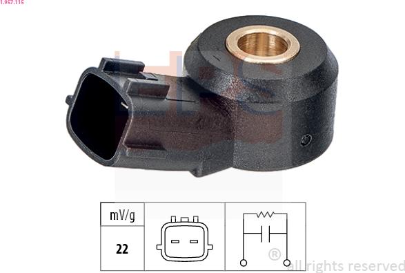 EPS 1.957.115 - Knock Sensor autospares.lv