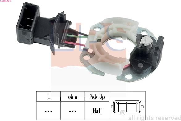 EPS 1.906.223 - Sensor, ignition pulse autospares.lv