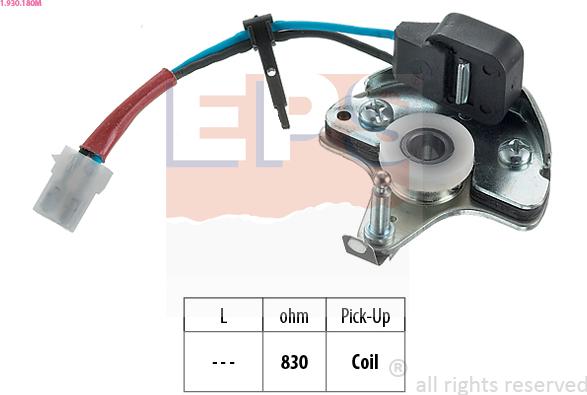 EPS 1.930.180M - Sensor, ignition pulse autospares.lv