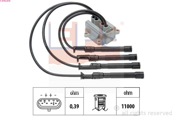 EPS 1.970.419 - Ignition Coil autospares.lv