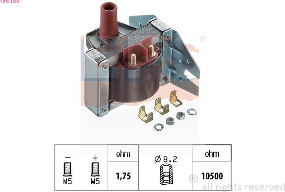 EPS 1.970.101D - Ignition Coil autospares.lv