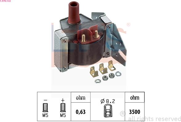 EPS 1.970.132 - Ignition Coil autospares.lv