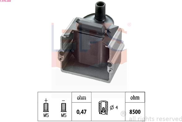 EPS 1.970.269 - Ignition Coil autospares.lv