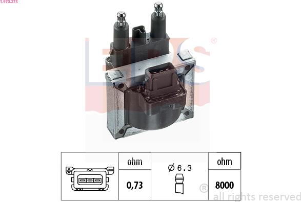 EPS 1.970.275 - Ignition Coil autospares.lv