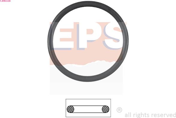 EPS 1.890.538 - Gasket, thermostat autospares.lv