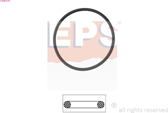 EPS 1.890.575 - Gasket, thermostat autospares.lv