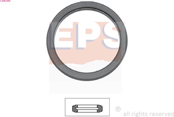 EPS 1.890.690 - Gasket, thermostat autospares.lv