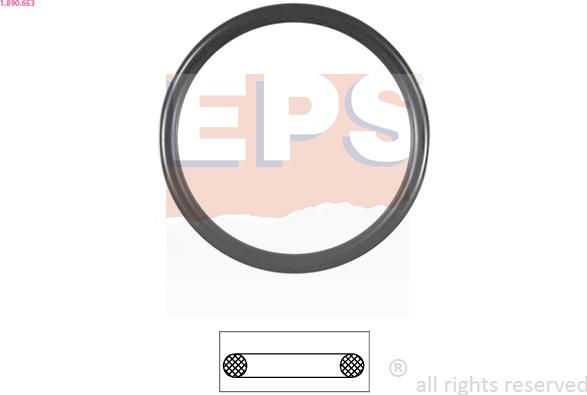 EPS 1.890.653 - Gasket, thermostat autospares.lv