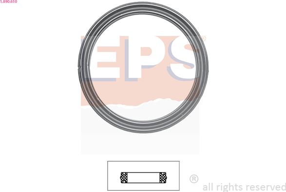 EPS 1.890.610 - Gasket, thermostat autospares.lv