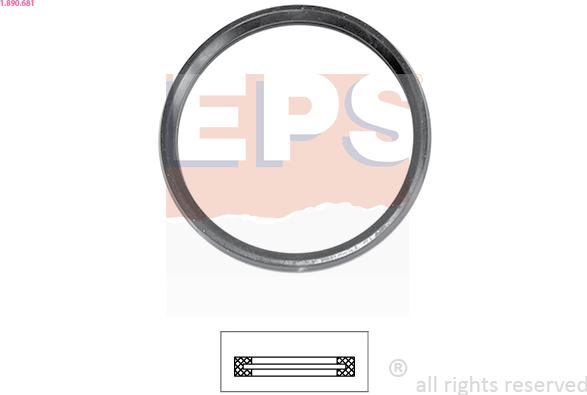 EPS 1.890.681 - Gasket, thermostat autospares.lv