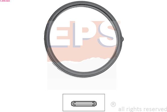 EPS 1.890.683 - Gasket, thermostat autospares.lv