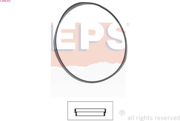 EPS 1.890.631 - Gasket, thermostat autospares.lv