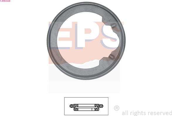 EPS 1.890.628 - Gasket, thermostat autospares.lv