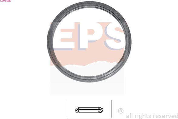 EPS 1.890.678 - Gasket, thermostat autospares.lv