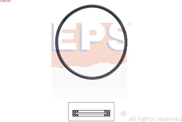 EPS 1.890.705 - Gasket, thermostat autospares.lv