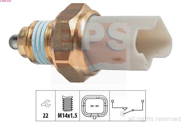 EPS 1.860.218 - Switch, reverse light autospares.lv