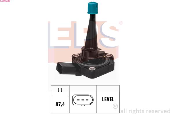 EPS 1.800.227 - Sensor, engine oil level autospares.lv