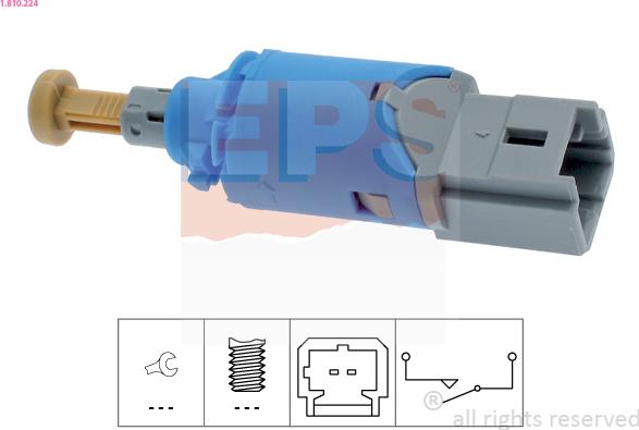 EPS 1.810.224 - Brake Light Switch / Clutch autospares.lv